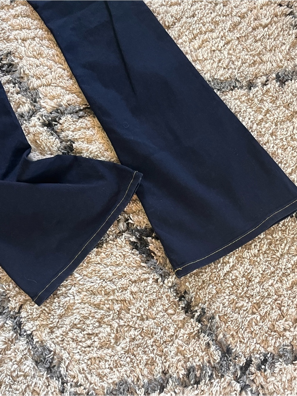 Michael Kors Dark Wash High Rise Flare Jeans Front Patch Pockets Size 8 - Picture 6 of 9